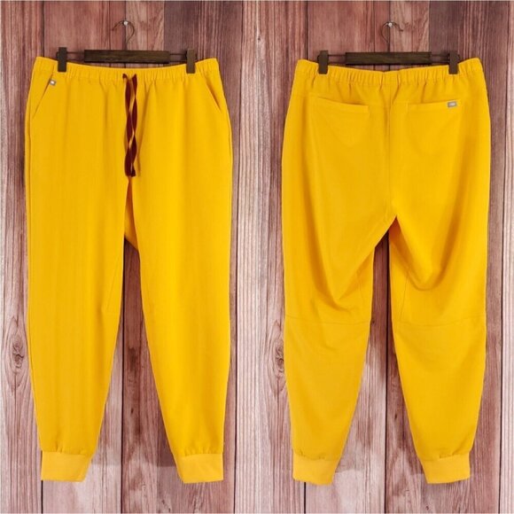 Figs Mens Size XL Tansen Scrub Pants Joggers Limited Edition Emergency Yellow - Picture 1 of 12